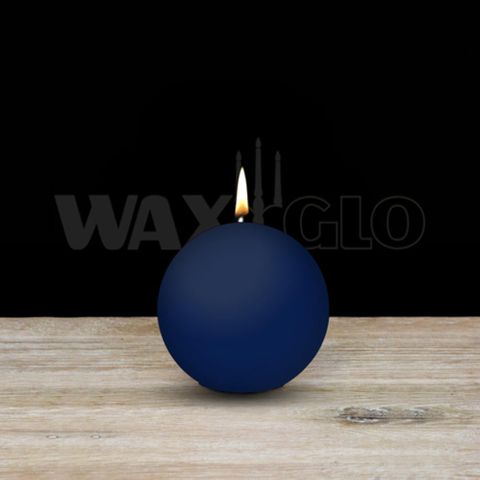 60mm Dia Ball Candle - Navy