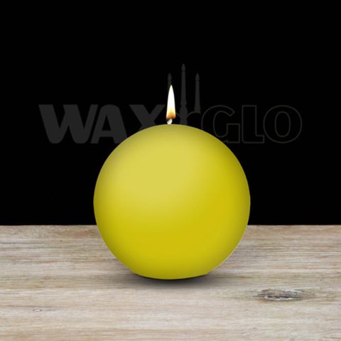 80mm Dia Ball Candle - Avocado Green