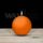 80mm Dia Ball Candle - Orange