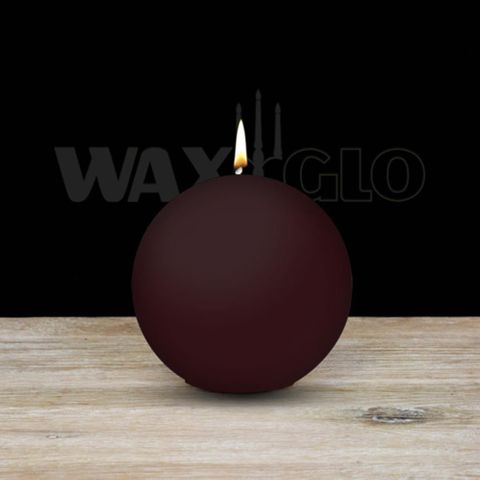 80mm Dia Ball Candle - Cranberry