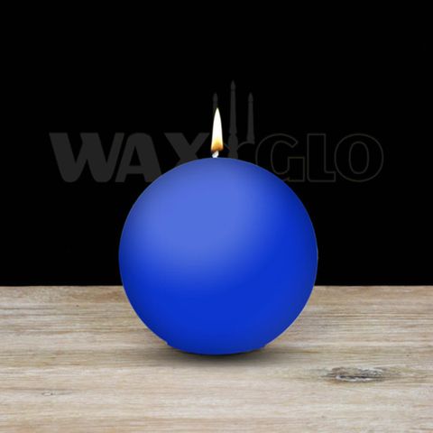 80mm Dia Ball Candle - Blue