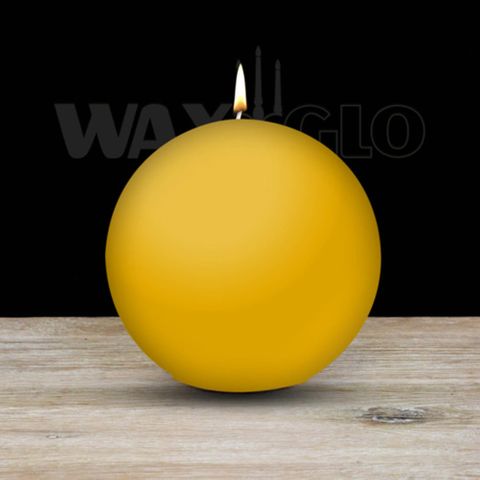 100mm Dia Ball Candle - Papaya