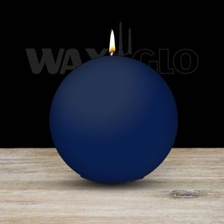 100mm Dia Ball Candle - Navy