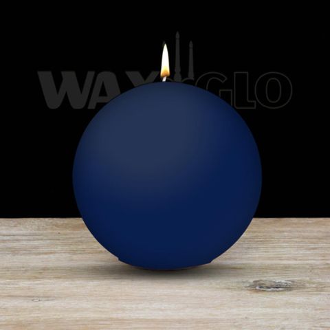 100mm Dia Ball Candle - Navy