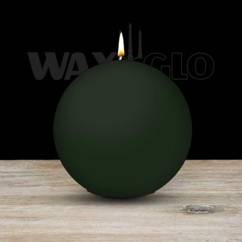 100mm Dia Ball Candle - Green