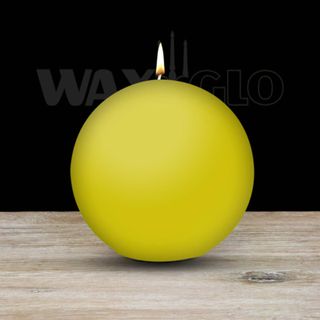 100mm Dia Ball Candle - Avocado Green