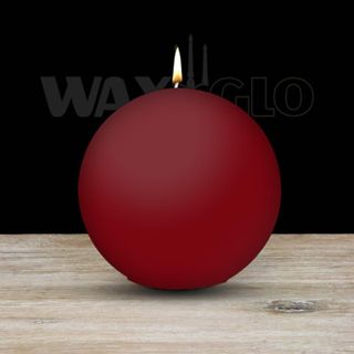 100mm Dia Ball Candle - Bordeaux