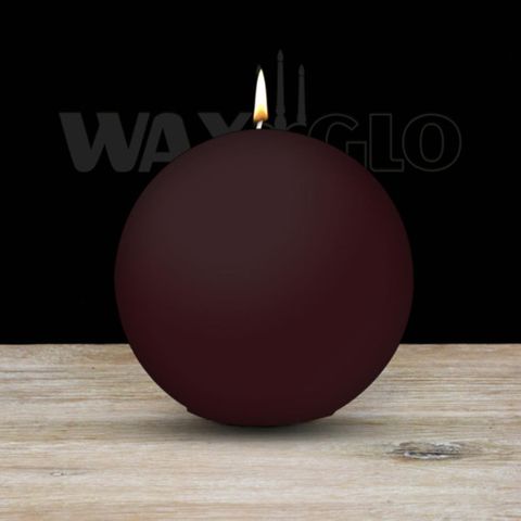 100mm Dia Ball Candle - Cranberry