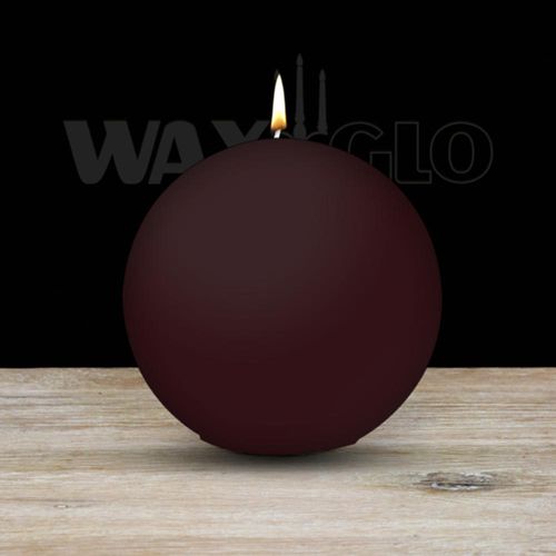100mm Dia Ball Candle - Cranberry