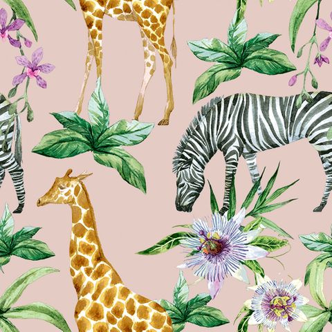 Luncheon - Zebras & Girafes
