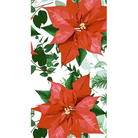 Guest Towel - Floral Christmas