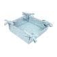 Sintra Recycled Cotton Spotted Bread Basket - Duck Egg