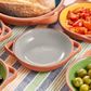 Sintra Small Glazed Terracotta Tapas Dish - Stone