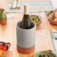 Sintra Glazed Terracotta Wine Cooler - Stone