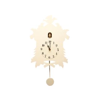 Cuckoo Clock Slow Pendulum White