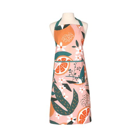 Exotic Fruit Recycled Cotton Adult Apron - Blush