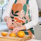 Exotic Fruit Recycled Cotton Adult Apron - Blush