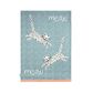 Meow Recycled Cotton Set Of 2 Tea Towels - Blue