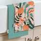 Exotic Fruit Recycled Cotton Set Of 2 Tea Towels - Blush