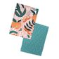 Exotic Fruit Recycled Cotton Set Of 2 Tea Towels - Blush