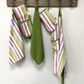 Striped Recycled Cotton Gauntlet - Green