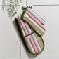 Striped Recycled Cotton Double Oven Gloves - Green