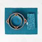 Sintra Recycled Cotton Spotted Napkin And Placemat Set - Ink Blue
