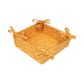 Sintra Recycled Cotton Spotted Bread Basket - Ochre