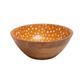 Sintra Mango Wood Spotted Salad Bowl - Ochre