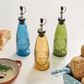 Sintra Recycled Glass Oil Drizzler - Ochre