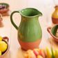 Dexam Sintra Glazed Terracotta Jug Green