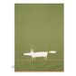 Mr Fox Set Of 3 Tea Towels - Green
