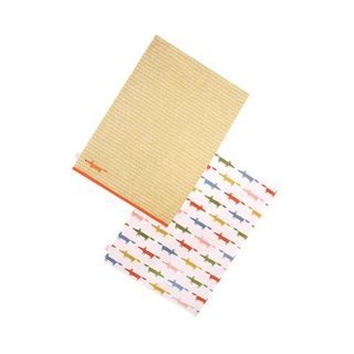 Mr Fox 10th Anniversary Set Of 2 Tea Towels