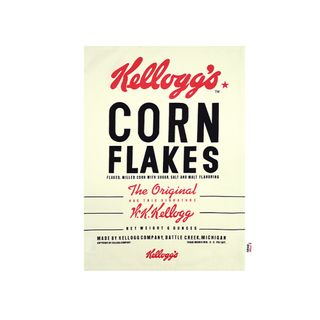 Vintage Kelloggs By Dexam Cornflakes Tea Towel