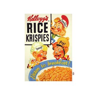 Vintage Kelloggs By Dexam Rice Crispies Snap Crackle & Pop Tea Towel