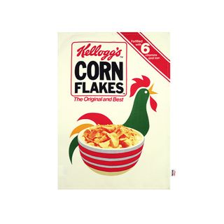 Vintage Kelloggs By Dexam Cornflakes Cockerel Tea Towel