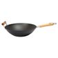 School Of Wok By Dexam 14in/36cm Pre-seasoned Carbon Steel Wok