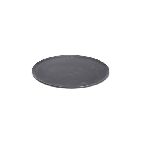 Blue Steel Round Pizza Tray  24 Cm