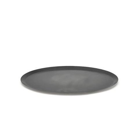 Blue Steel Round Pizza Tray  28 Cm