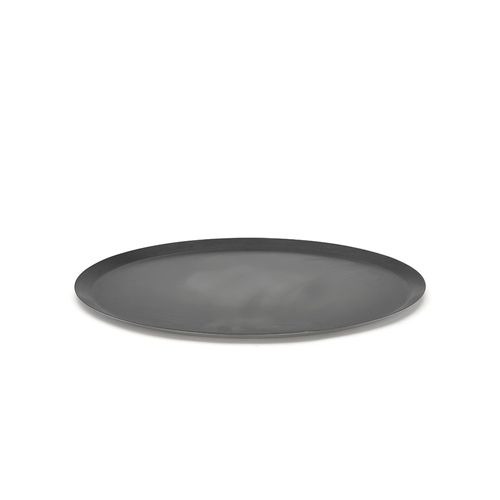 Blue Steel Round Pizza Tray  28 Cm