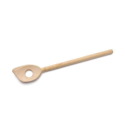 Risotto Ponted Perforated Spoon Wood - B