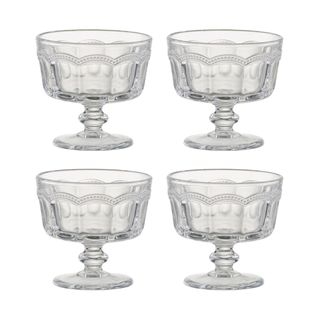 Set Of 4 Pearl Ridge Mini Trifle Bowls