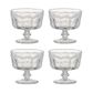 Set Of 4 Pearl Ridge Mini Trifle Bowls