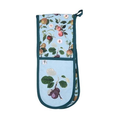 Hooker Fruit Organic Cotton Double Oven Gloves - Blue