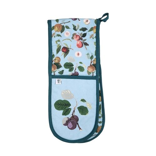 Hooker Fruit Organic Cotton Double Oven Gloves - Blue