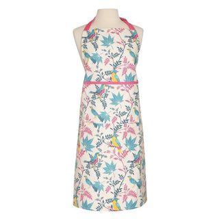 Birds Organic Cotton Adult Apron - Stone