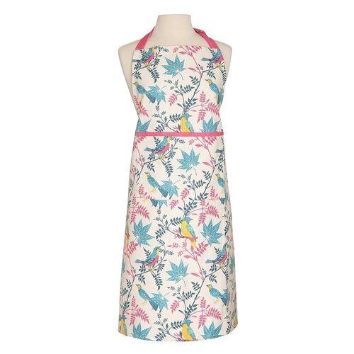 Birds Organic Cotton Adult Apron - Stone