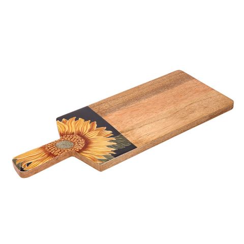 Sunflower Mango Wood Serving Board - Navy