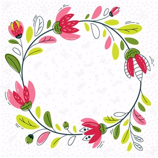 Luncheon - Moments Spring Wreath - Embos