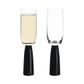 Asd Oslo Champagne Flutes Black (set 2)